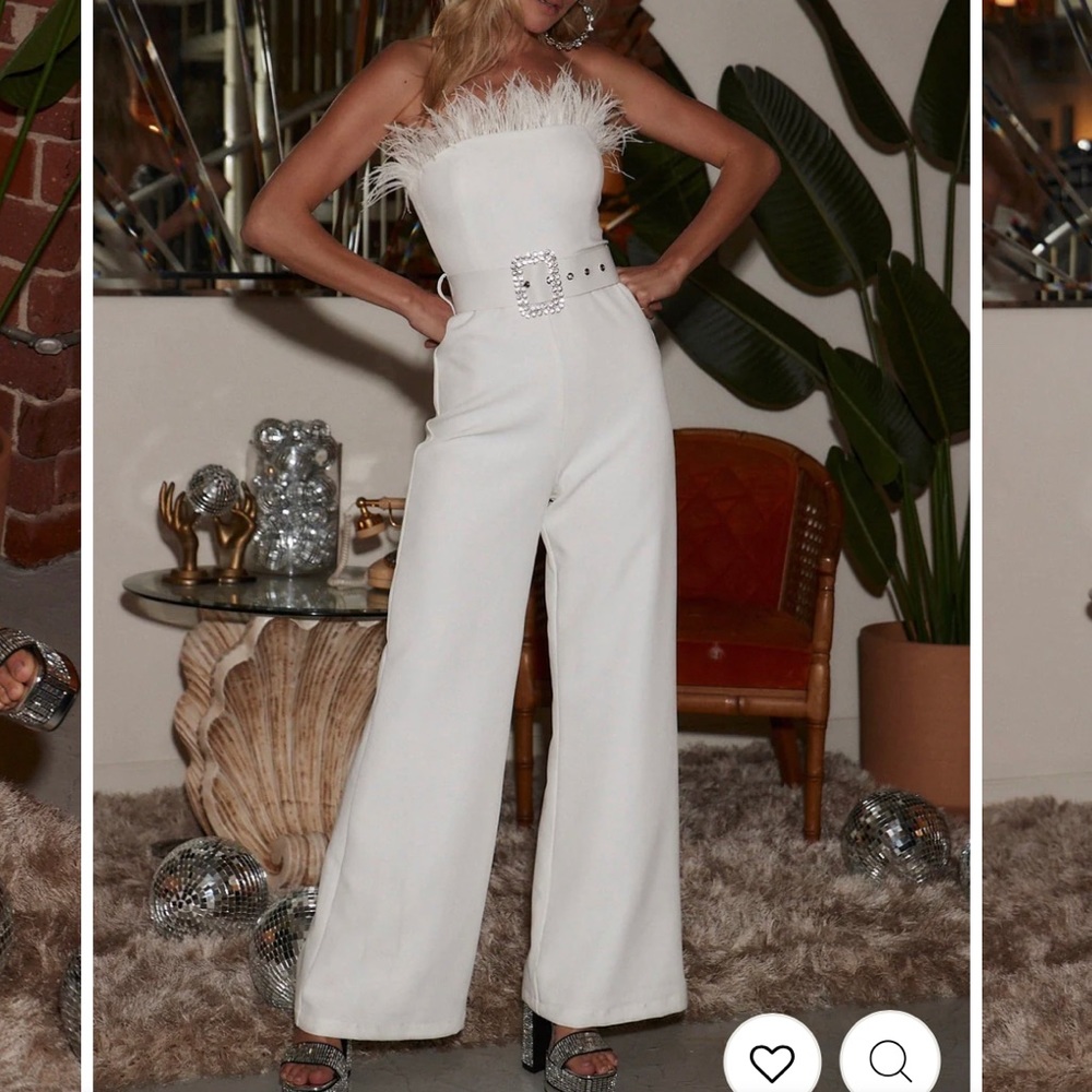 NEW 12th Tribe White Jumpsuit
